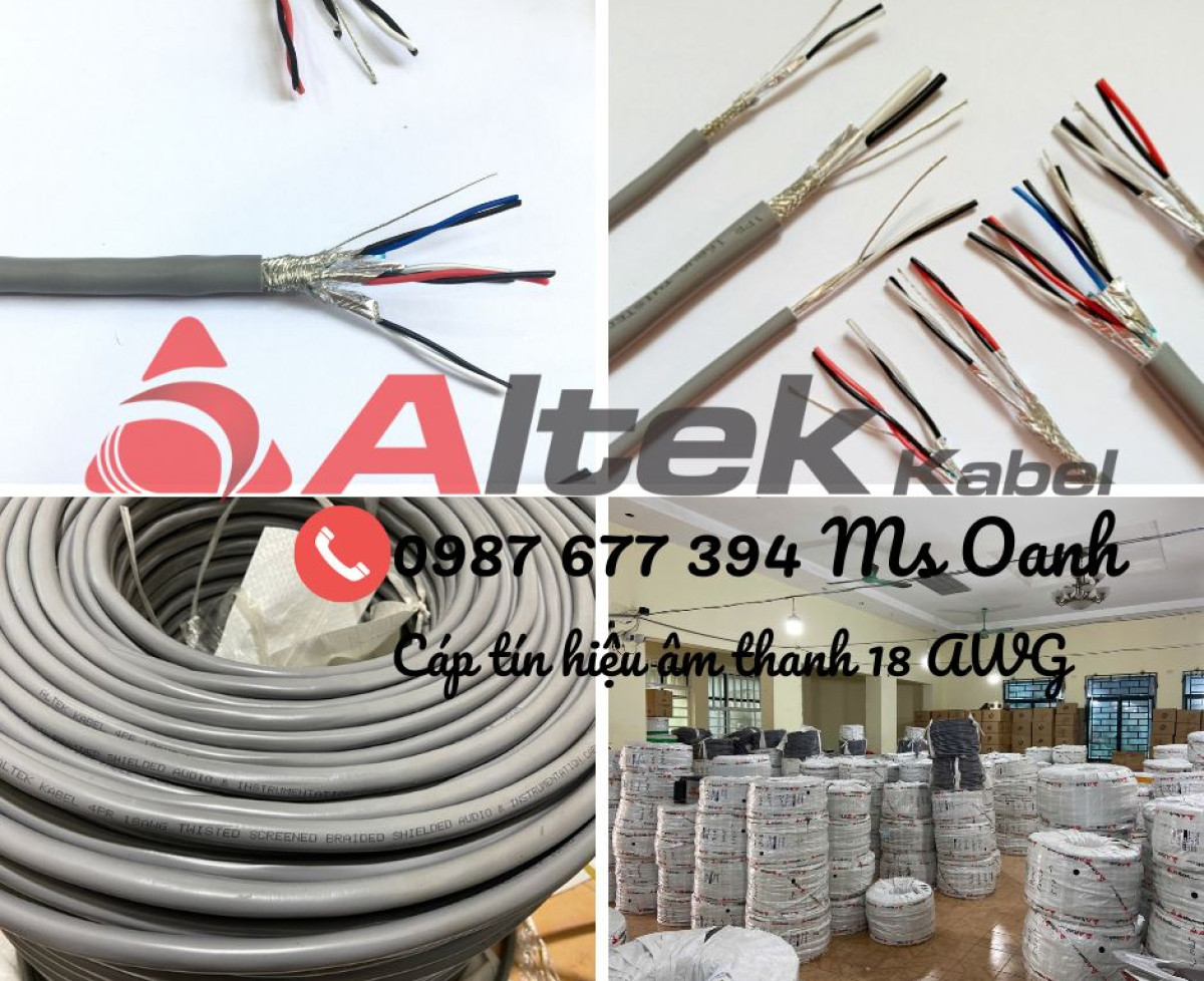 Cáp tín hiệu âm thanh 18AWG