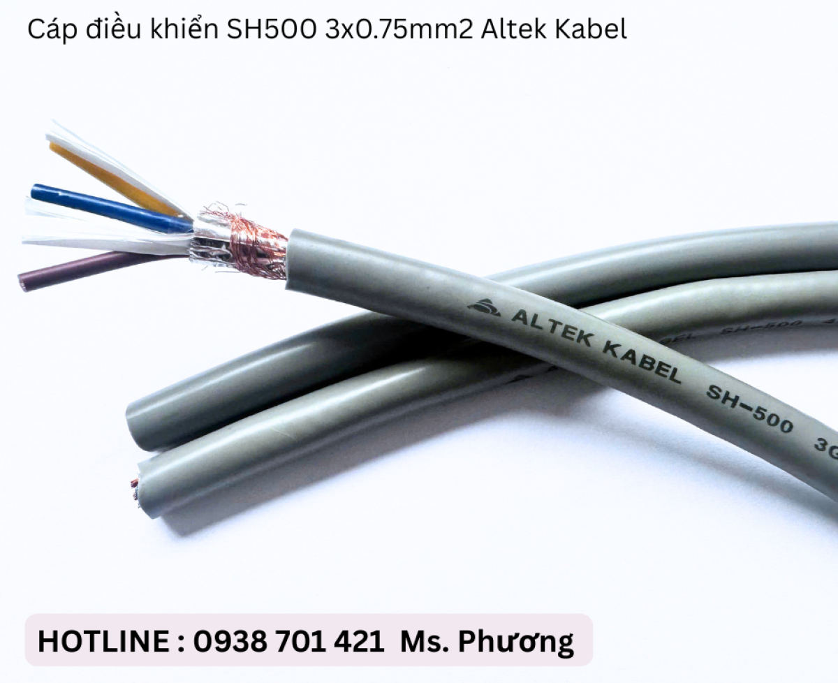 Cáp điều khiển SH500 3x0.75mm2 Altek Kabel Đà Nẵng, Hà Nội, Hồ Chí Minh