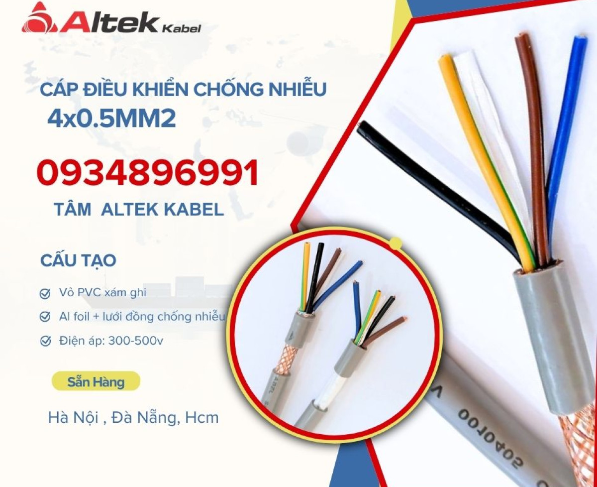 Cáp điều khiển 4x0.5 Altek Kabel Hà Nội, Đà Nẵng, Hồ Chí Minh