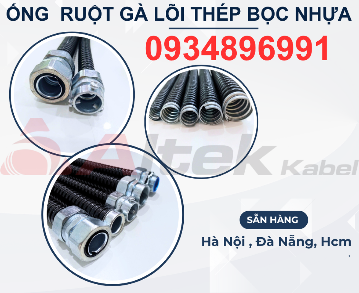 ỐNG RUỘT GÀ LÕI THÉP BỌC NHỰA PVC ĐÀ NẴNG, HÀ NỘI,HCM