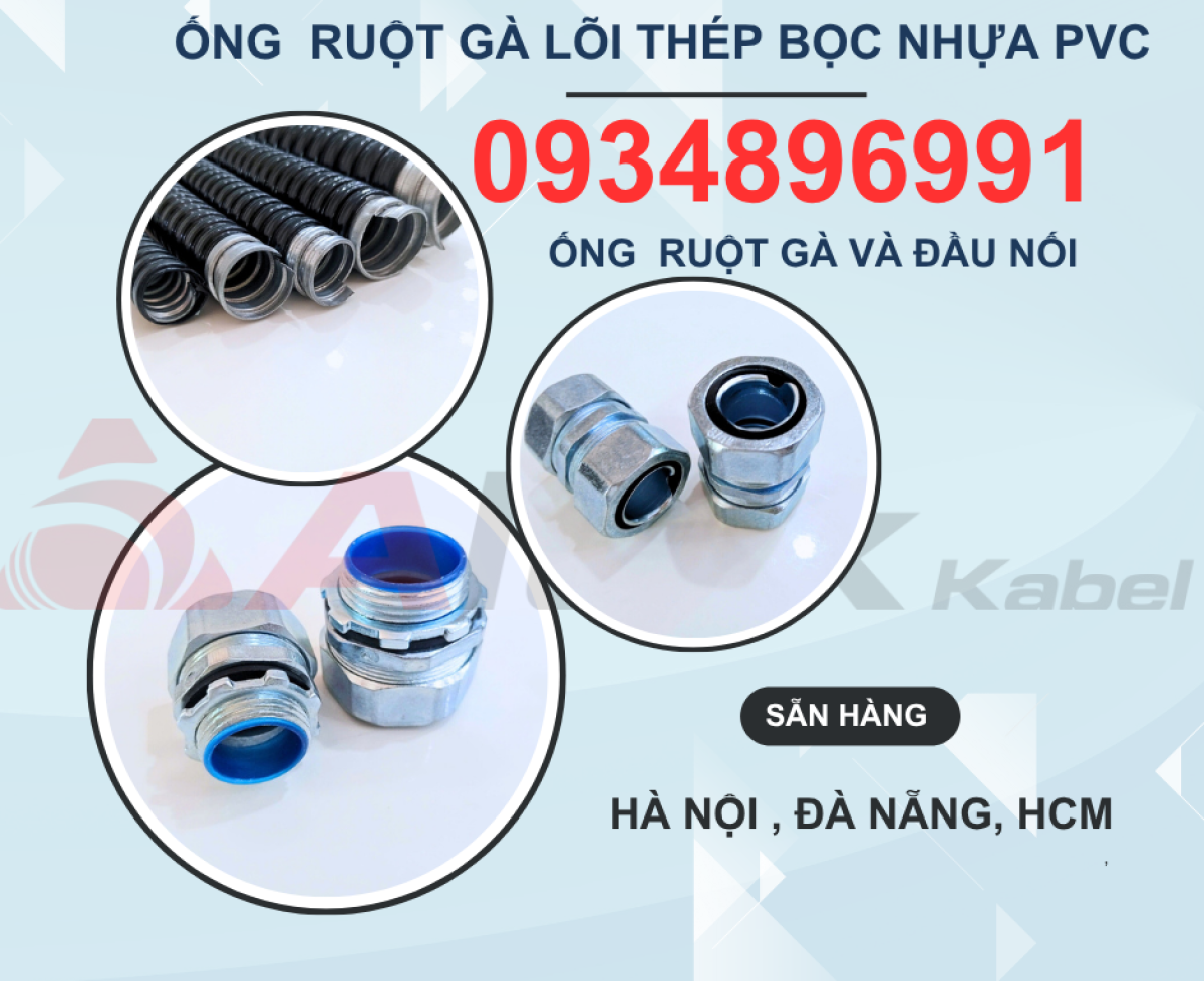 ỐNG RUỘT GÀ LÕI THÉP BỌC NHỰA PVC ĐÀ NẴNG, HÀ NỘI,HCM