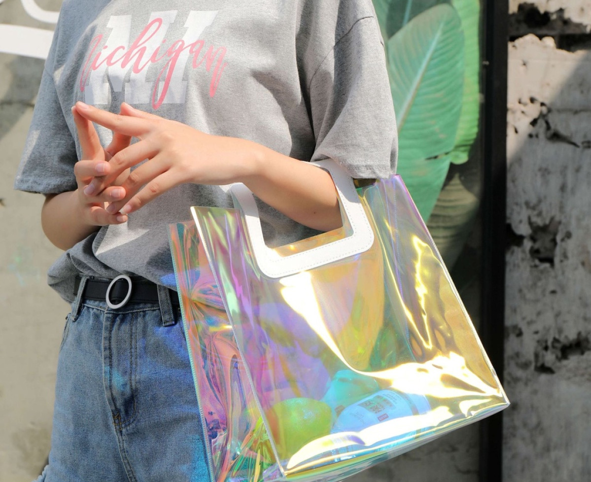 kiếng màng nhựa pvc dẻo HOLOGRAM ánh kim 7 màu