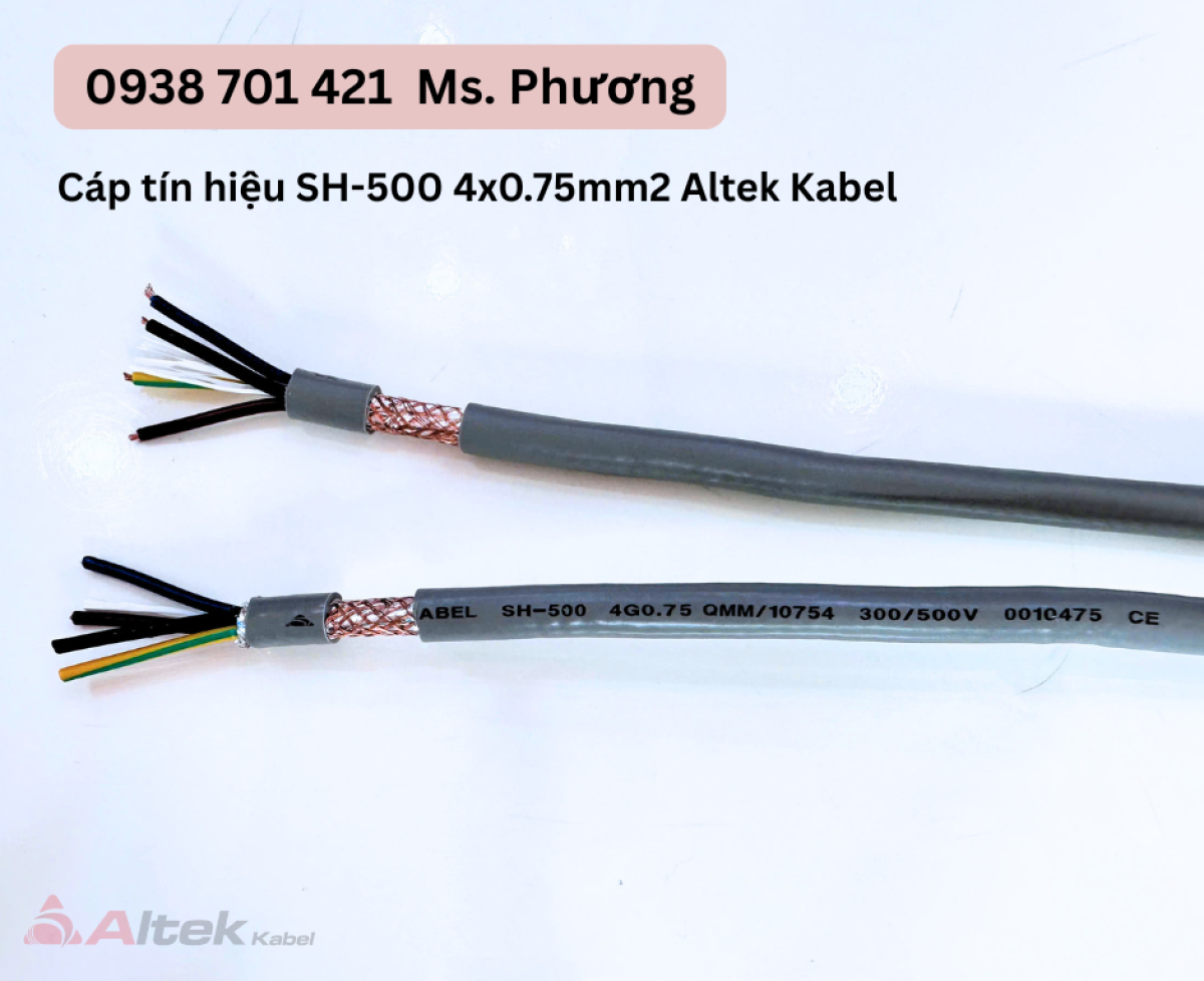 Cáp tín hiệu SH-500 4x0.75mm2 Altek Kabel Đà Nẵng, Hà Nội, Hồ Chí Minh