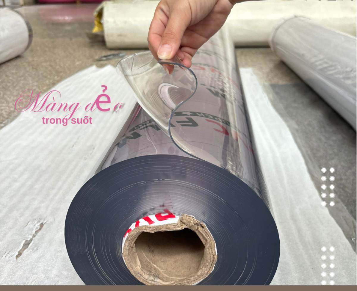 Tấm nhựa pvc dẻo trong suốt - giá rẻ , sẵn kho tại HCM