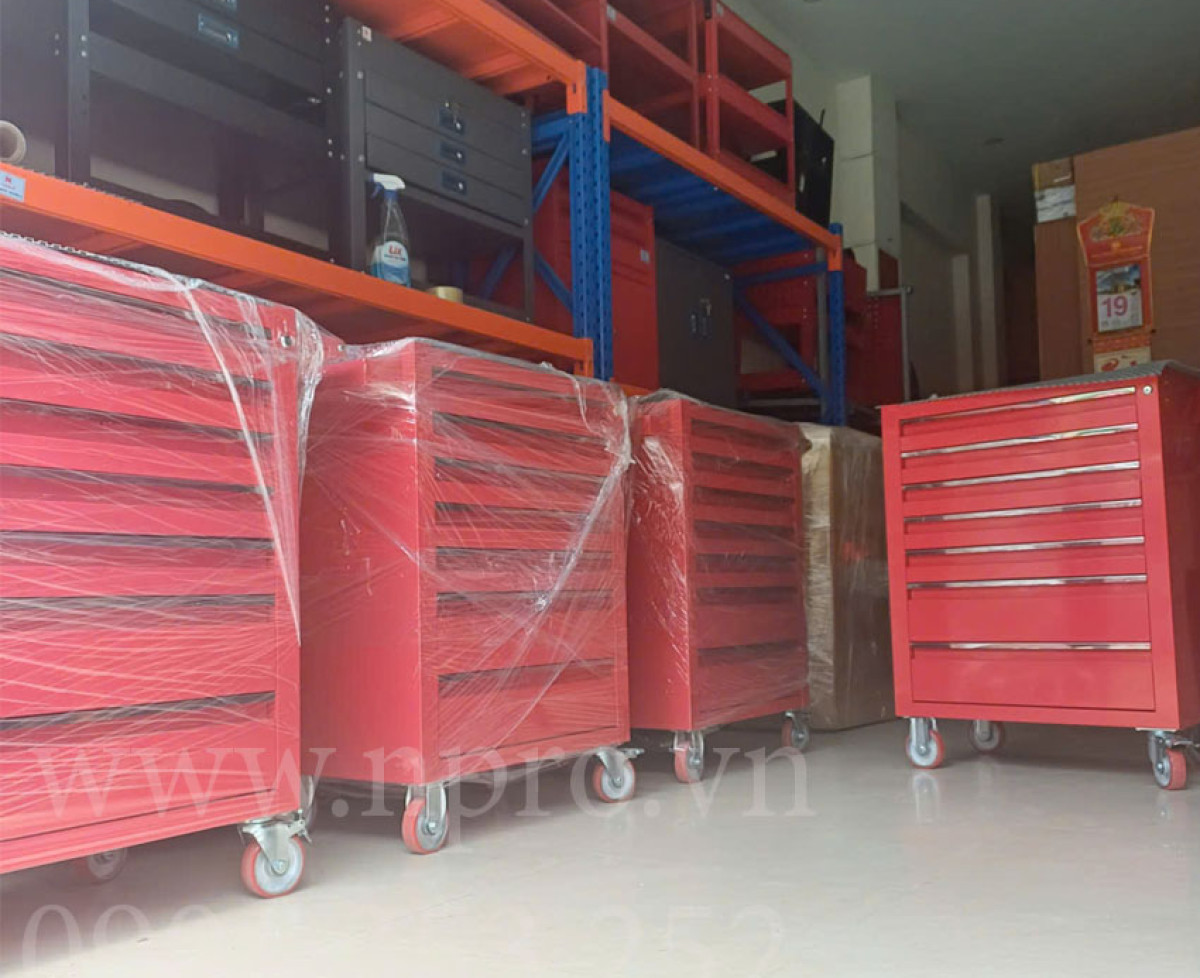 Tủ dụng cụ 2 cánh 2 ngăn 4 khay 2 khoang KT: W1000xD500xH1800mm