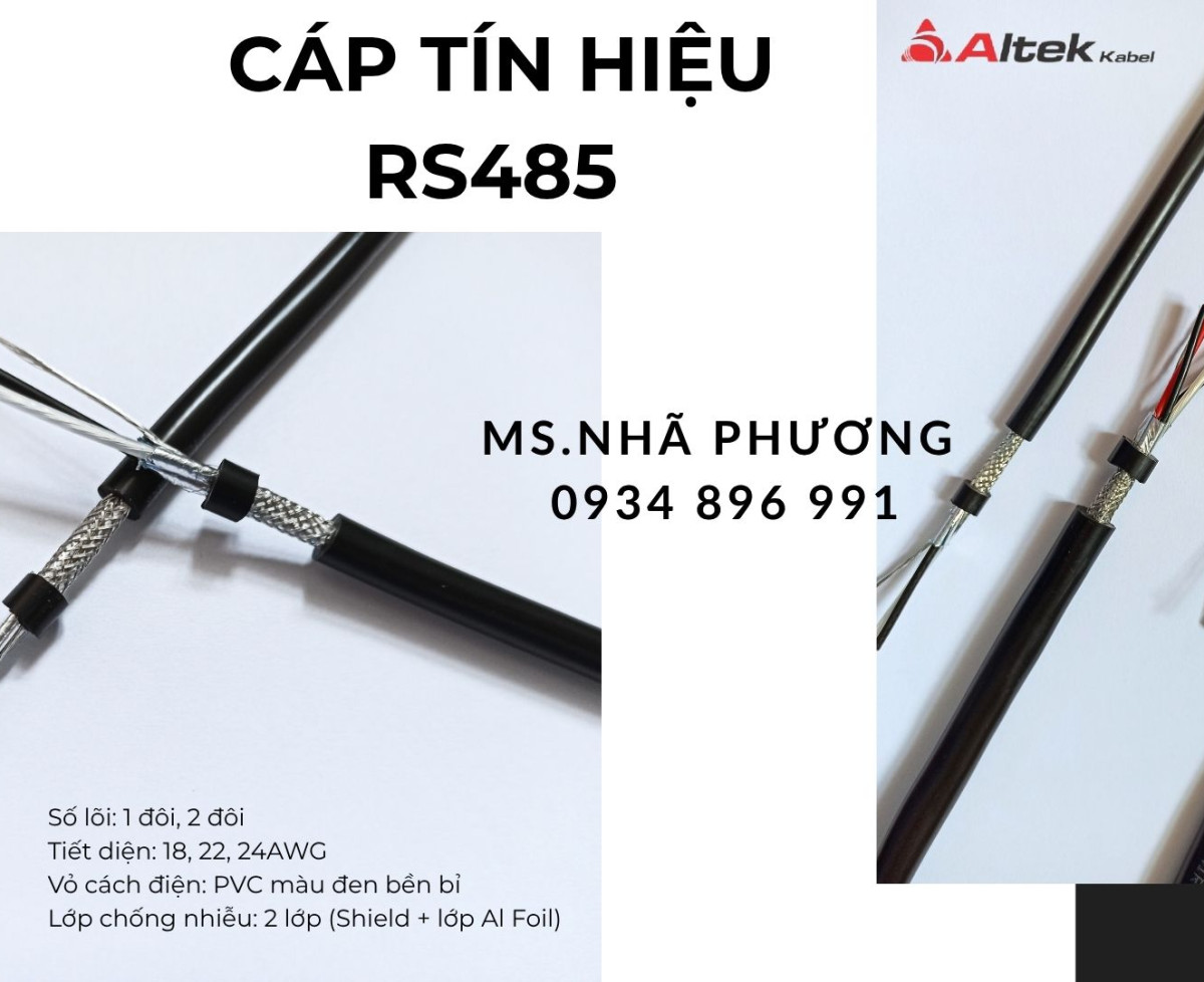 CÁP TÍN HIỆU RS485 1 PAIR 18 AWG ĐÀ NẴNG – HÀ NỘI – HCM