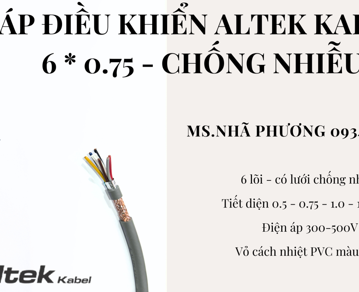 CÁP ĐIỀU KHIỂN ALTEK KABEL 6 LÕI 0.75MM2