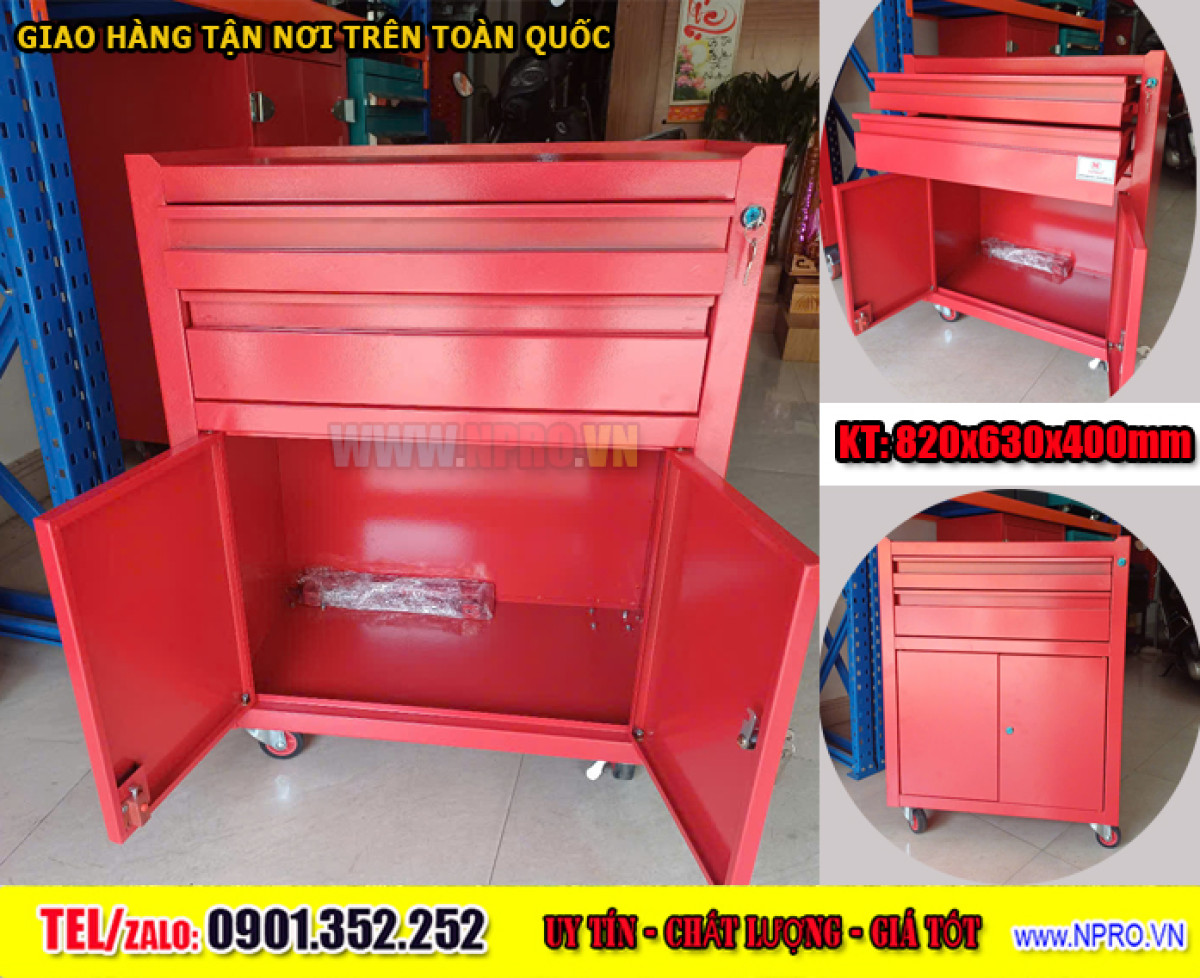 Tủ đồ nghề 5 ngăn 1 cánh bảng treo sơn tĩnh điện