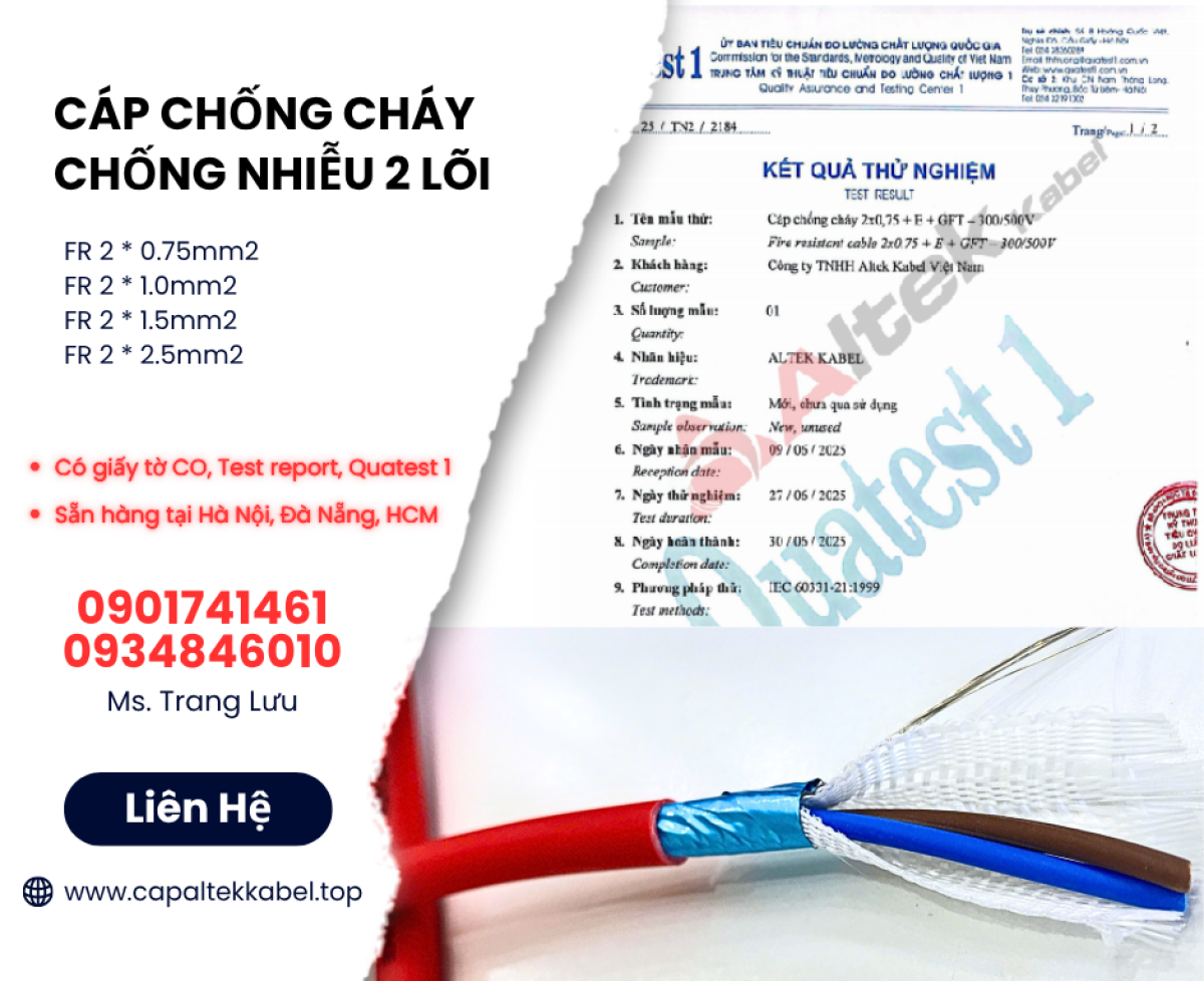 Nhà phân phối cáp chống cháy chống nhiễu Altek Kabel giá xưởng
