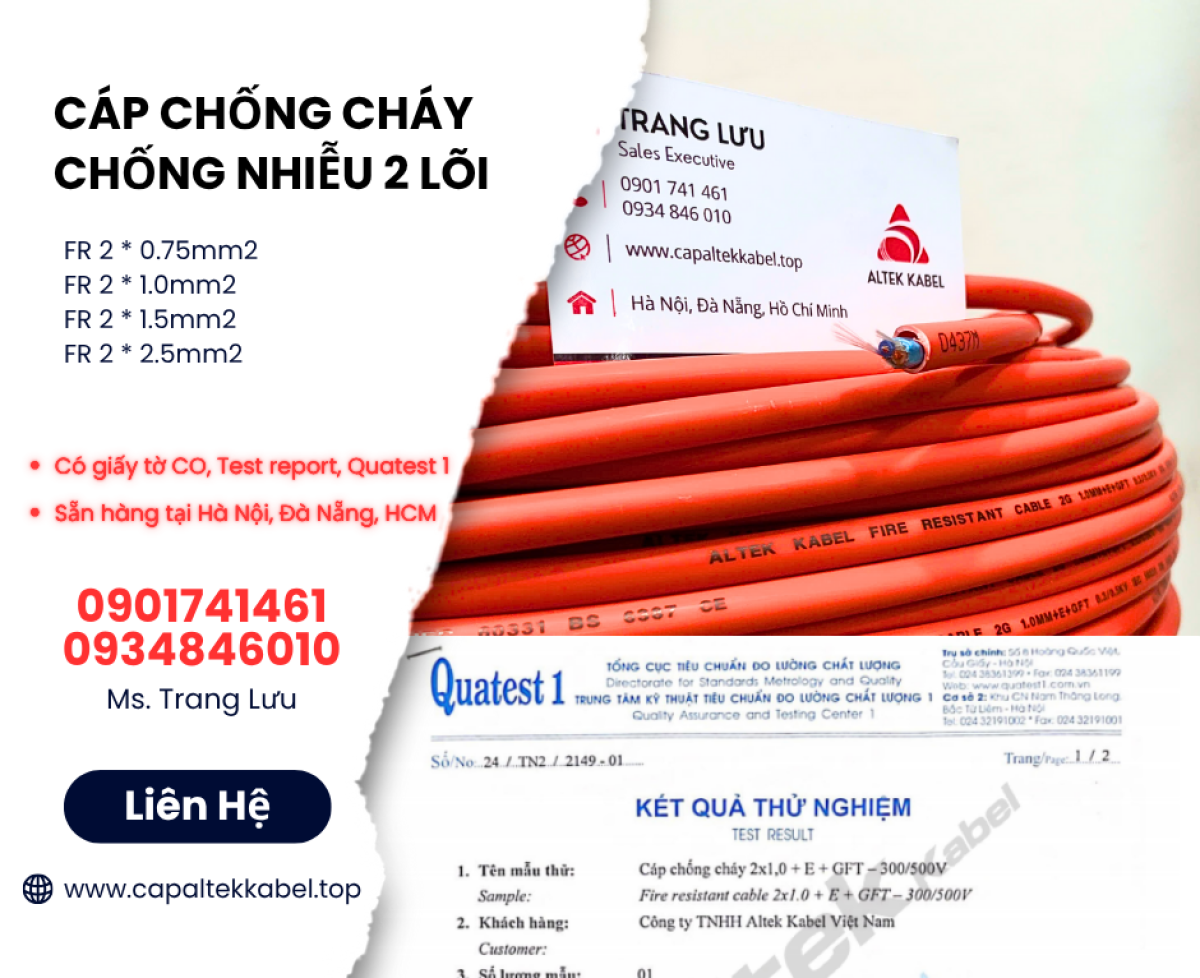 Nhà phân phối cáp chống cháy chống nhiễu Altek Kabel giá xưởng