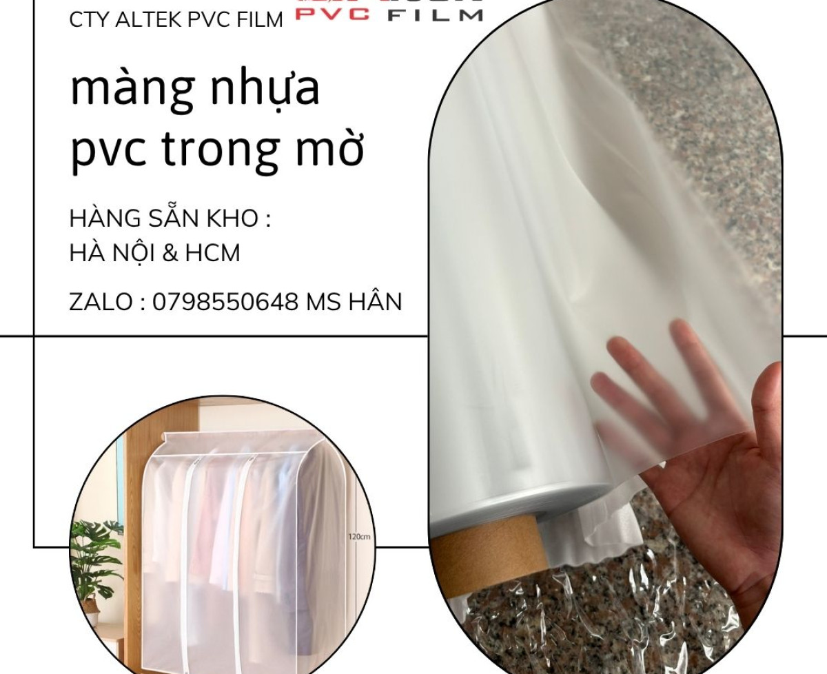 Màng nhựa PVC trong mờ chính là lựa chọn hoàn hảo