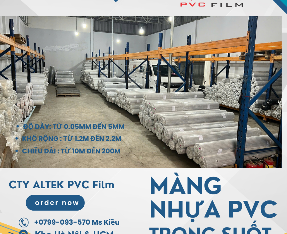 Cty Altek phân phối màng nhựa pvc trong dẻo - giá rẻ tại HCM