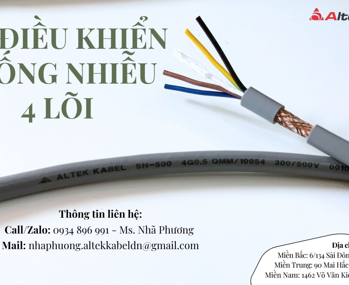 CÁP ĐIỀU KHIỂN 4 X 0.75 MM2 GIAO NGAY