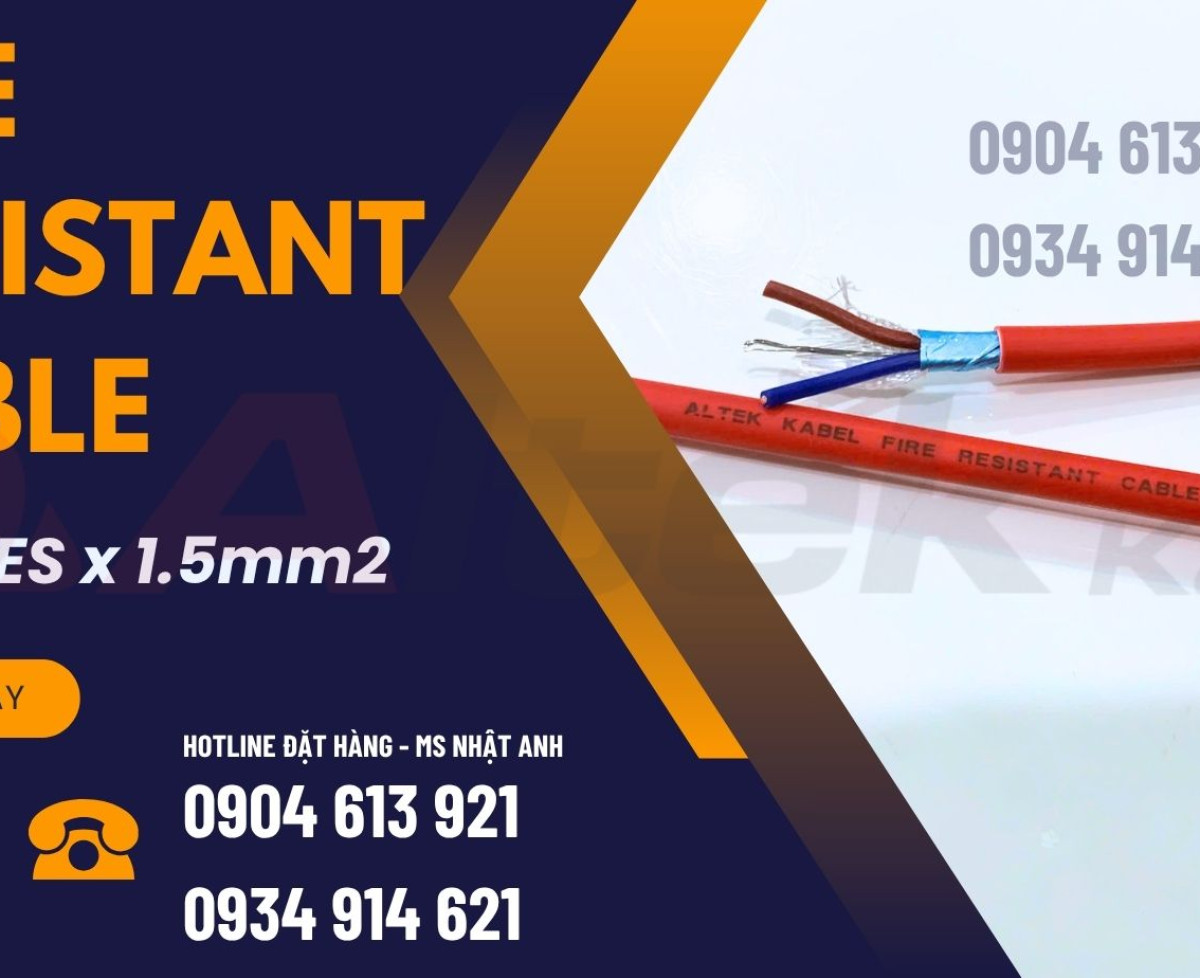 Cáp chống cháy chống nhiễu 2x0.75/2x1.0/2x1.5 Altek Kabel Đà Nẵng, HCM, Hà Nội