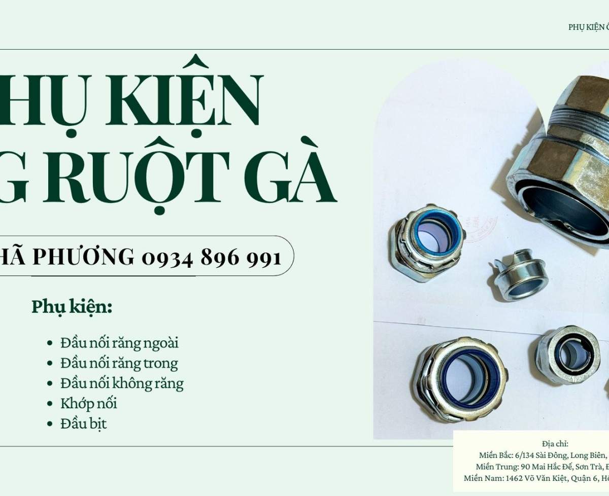 Đầu Nối Ống Ruột Gà Có Sẵn – Giao Nhanh Toàn Quốc