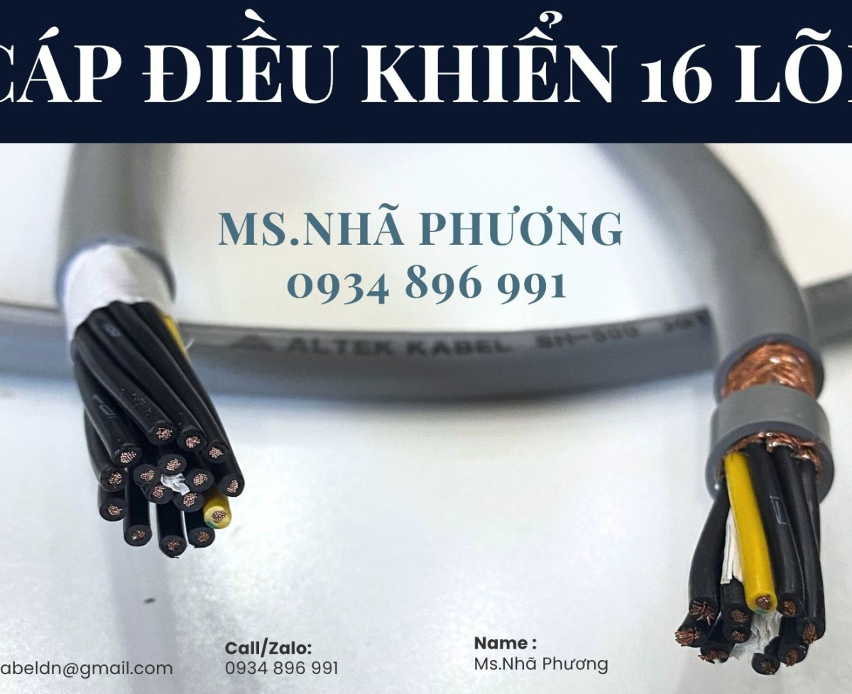 CÁP ĐIỀU KHIỂN 16 LÕI ALTEK KABEL ĐÀ NẴNG – HÀ NỘI – HỒ CHÍ MINH
