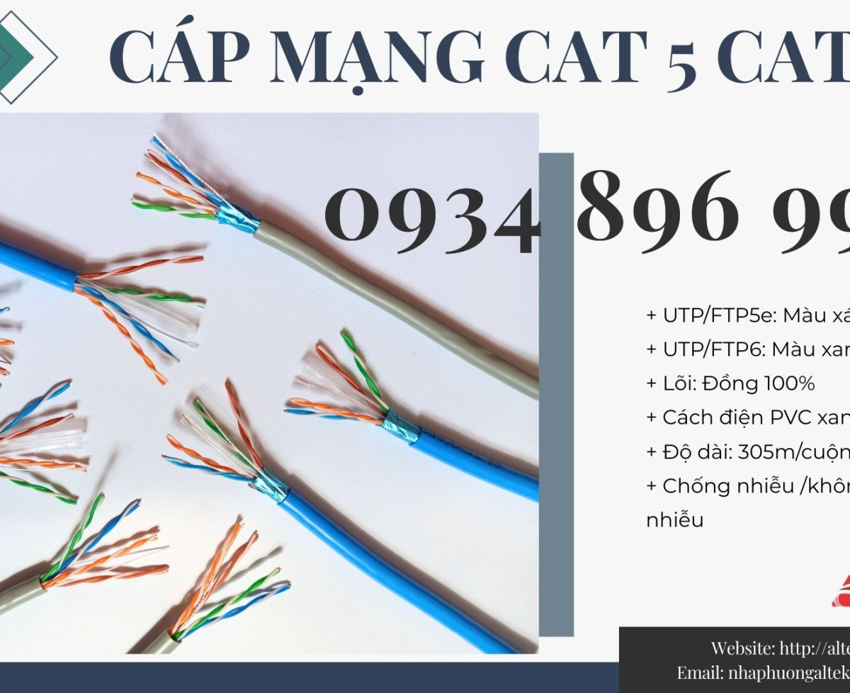 CÁP MẠNG ALTEK KABEL CAT 5 23AWG ĐÀ NẴNG, HÀ NỘI, HCM.