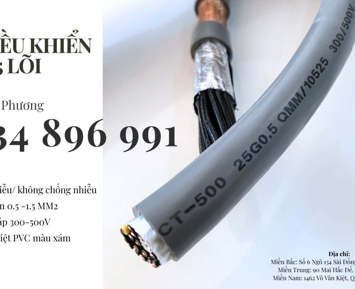 Cáp Tín Hiệu 25X 0.75 mm2 chống nhiễu Đà Nẵng, Hà Nội, Hồ Chí Minh