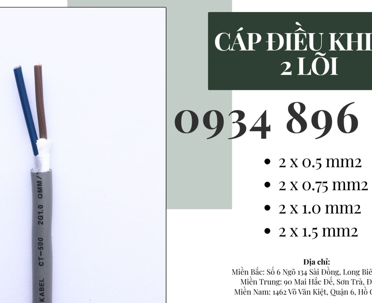 CÁP ĐIỀU KHIỂN 2 X 0.5 SH-500 HUẾ, QUẢNG TRỊ, QUẢNG BÌNH