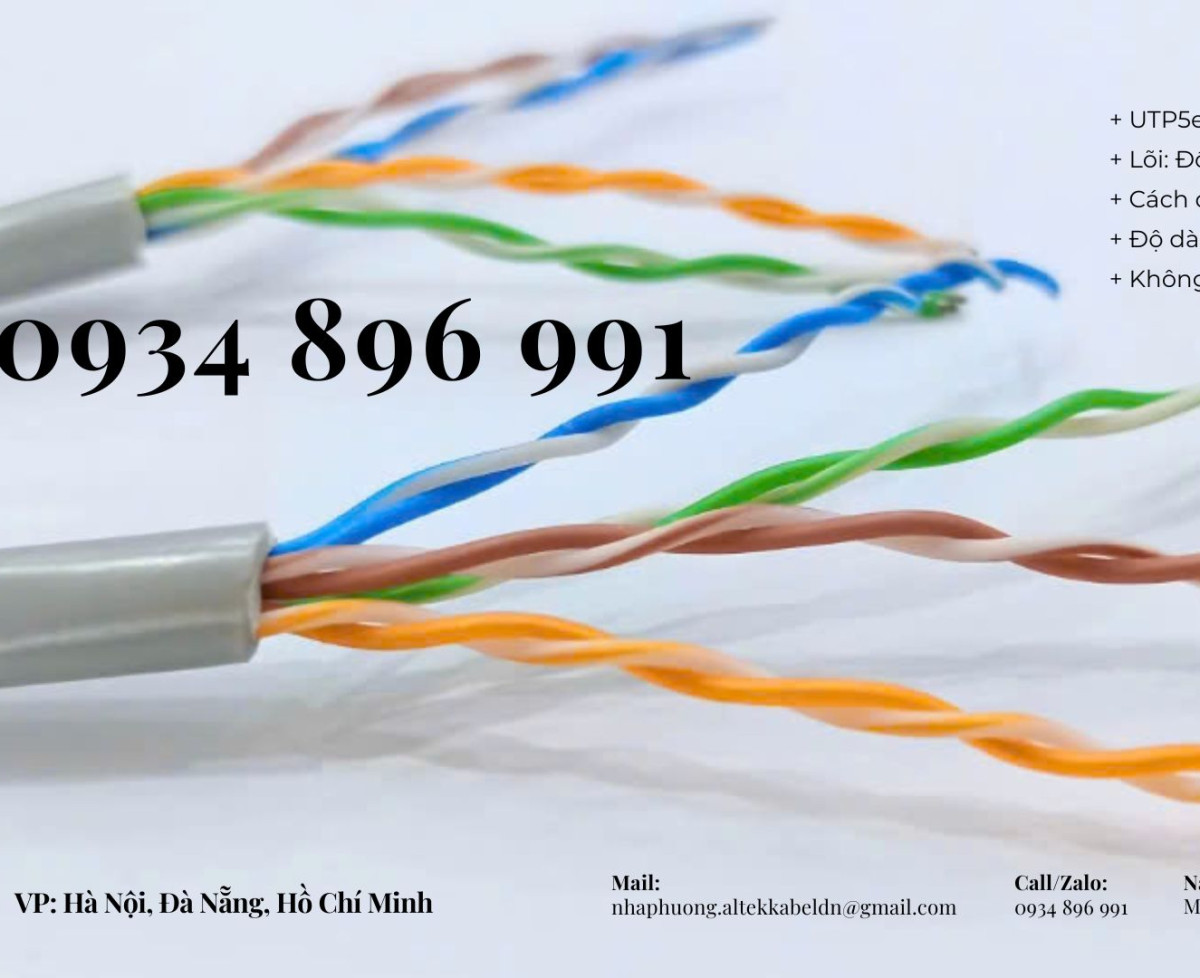 Cáp Mạng Cat5e 24awg Đà Nẵng, Hà Nội, Hồ Chí Minh