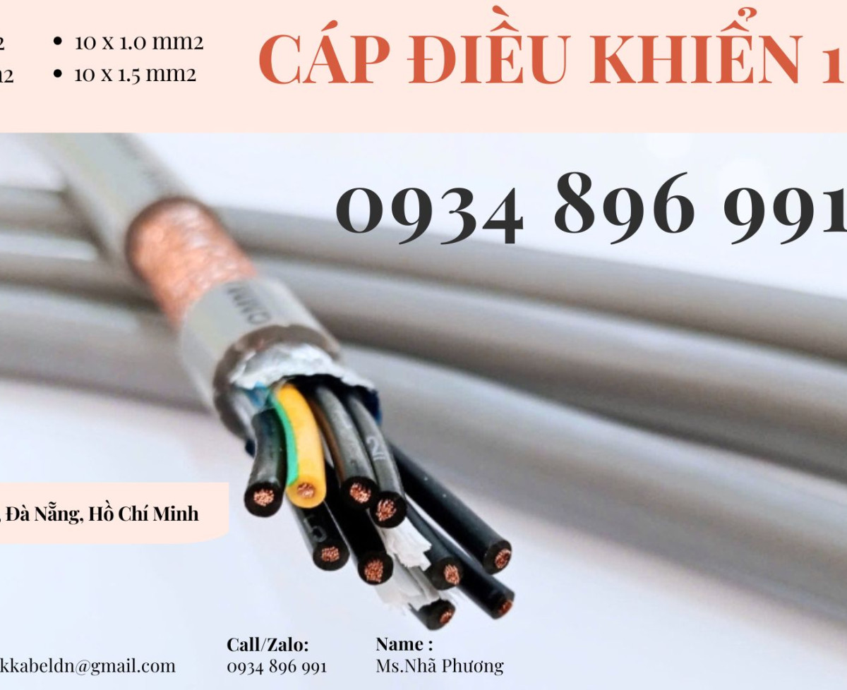 Cáp Điều Khiển 10x1.5 Mm2 Giao Ngay Đà Nẵng, Hà Nội, Hồ Chí Minh
