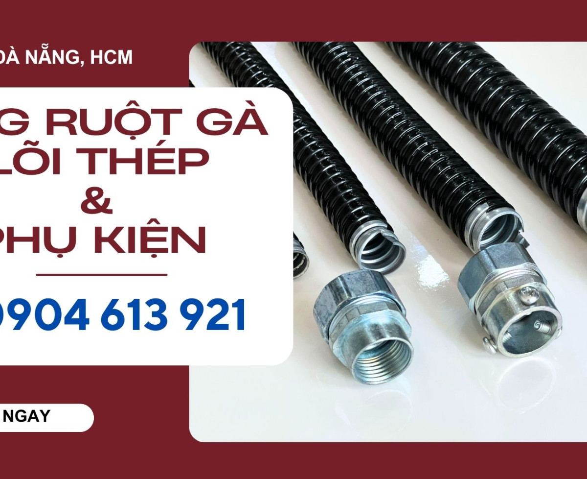 Ống ruột gà lõi thép bọc nhựa uPVC Đà Nẵng, HCM, Hà Nội