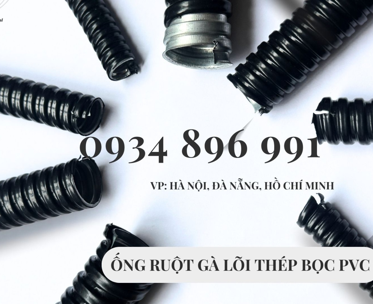 Ống Ruột Gà Lõi Thép Và Đầu Nối Phi 3/8, 1/2 Thanh Hóa, Hà Tĩnh, Nghệ An