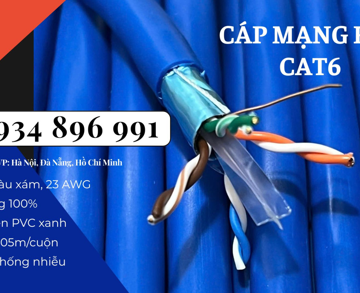 CÁP MẠNG CHỐNG NHIỄU FTP6 23AWG HÀ TĨNH, NGHỆ AN, THANH HÓA.