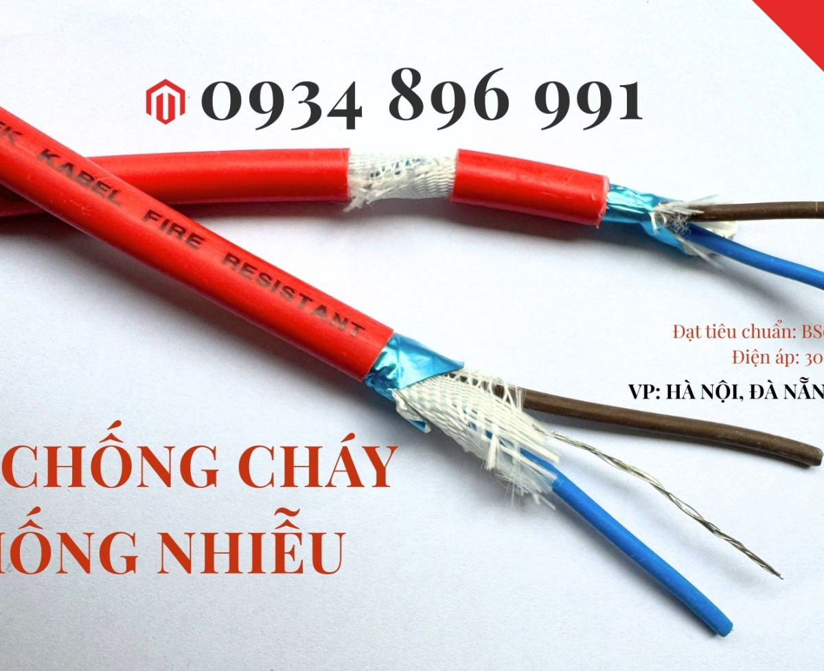 Cáp Chống Cháy Chống Nhiễu 2x1.5 mm2 Huế, Quảng Trị, Quảng Bình.