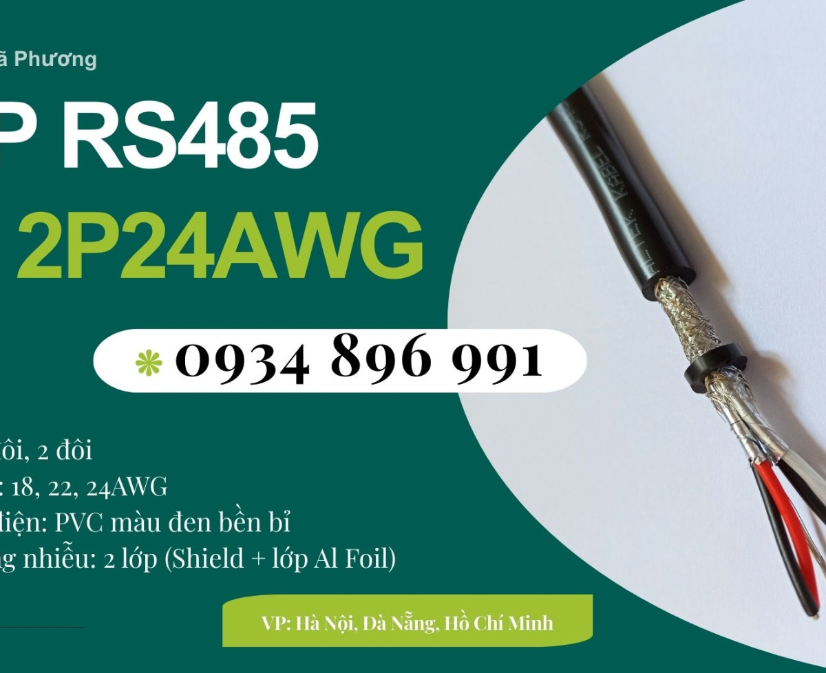 CÁP TÍN HIỆU RS485 2 PAIR 24 AWG ĐÀ NẴNG, HÀ NỘI, HỒ CHÍ MINH
