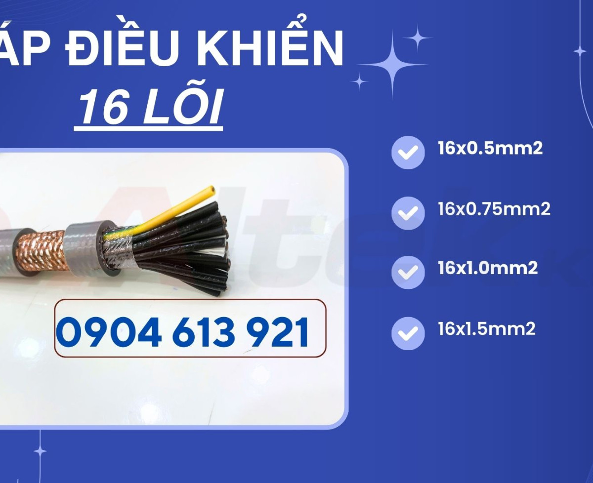 Cáp điều khiển 16x0.5/16x0.75/16x1.0/16x1.5 Altek Kabel chính hãng nhập khẩu