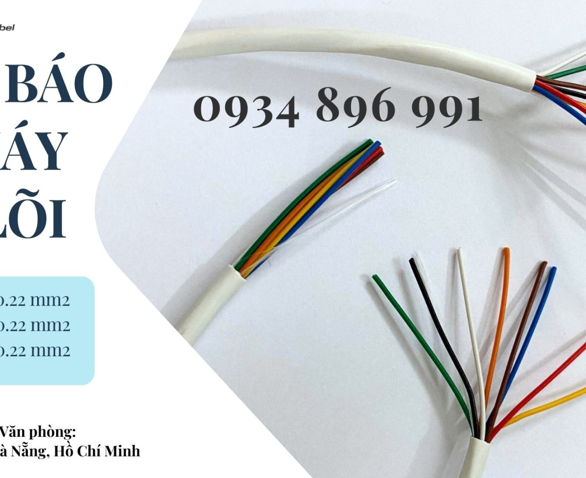 Cáp Báo Cháy 8 Lõi 0.22 Mm2 Sẵn Cần Thơ, Vũng Tàu, Hồ Chí Minh
