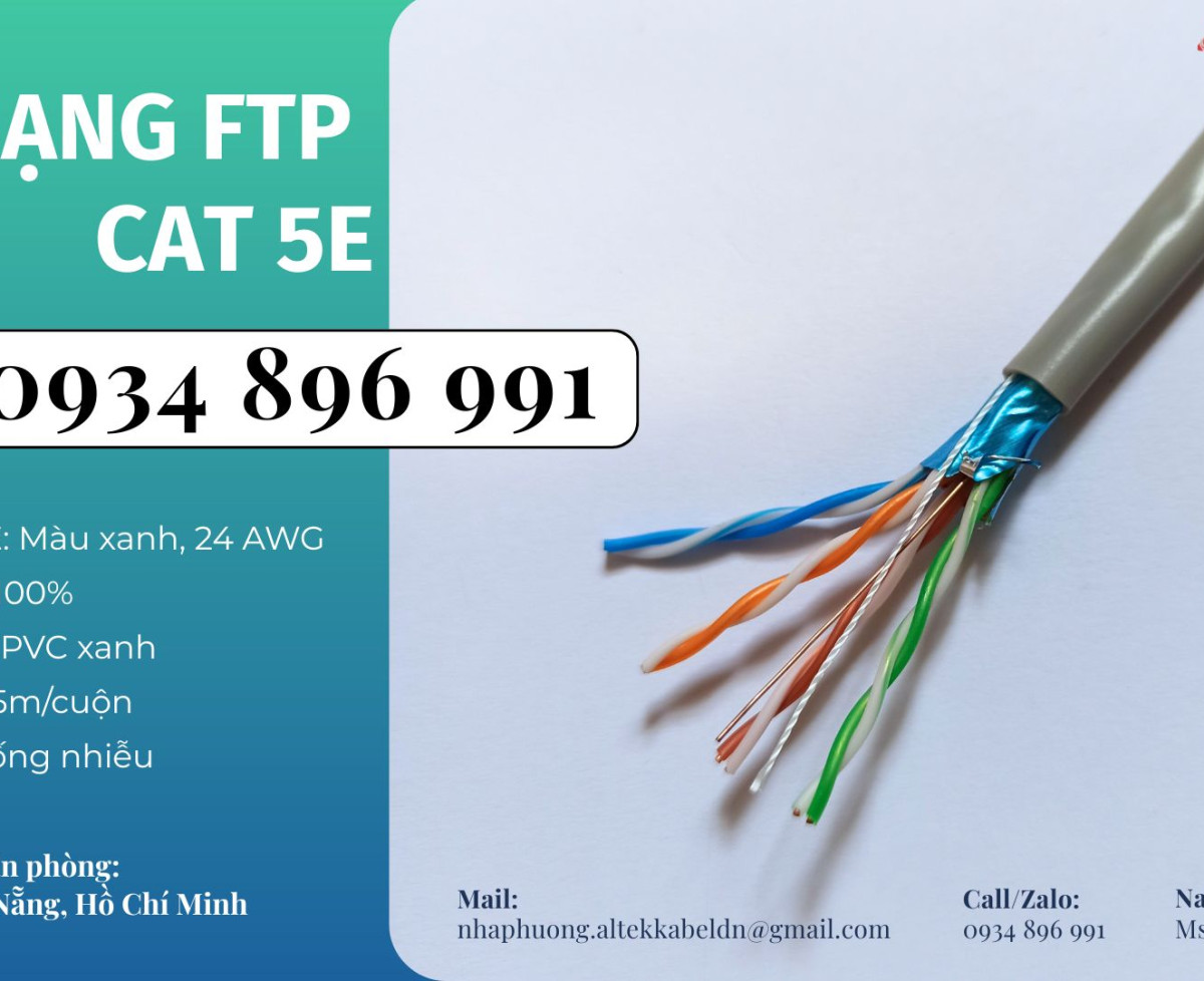 Cáp Mạng Ftp5e Chống Nhiễu Tại Hồ Chí Minh, Cần Thơ, Long An