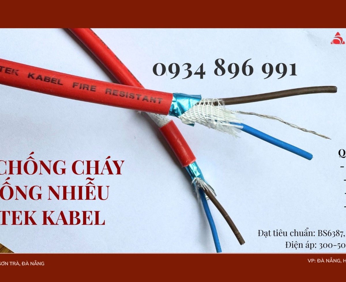 Cáp Điện Chống Cháy Chống Nhiễu 2x1.0 Giao Ngay Bình Dương, Quảng Nam, Quảng Ngãi.