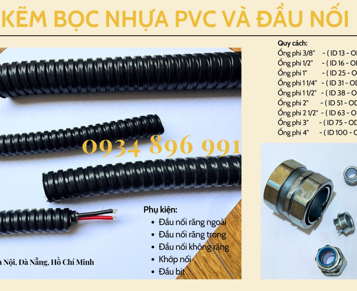 Ống Ruột Gà Lõi Thép Và Phụ Kiện Phi 20 Quảng Bình, Quảng Ngãi, Quảng Nam
