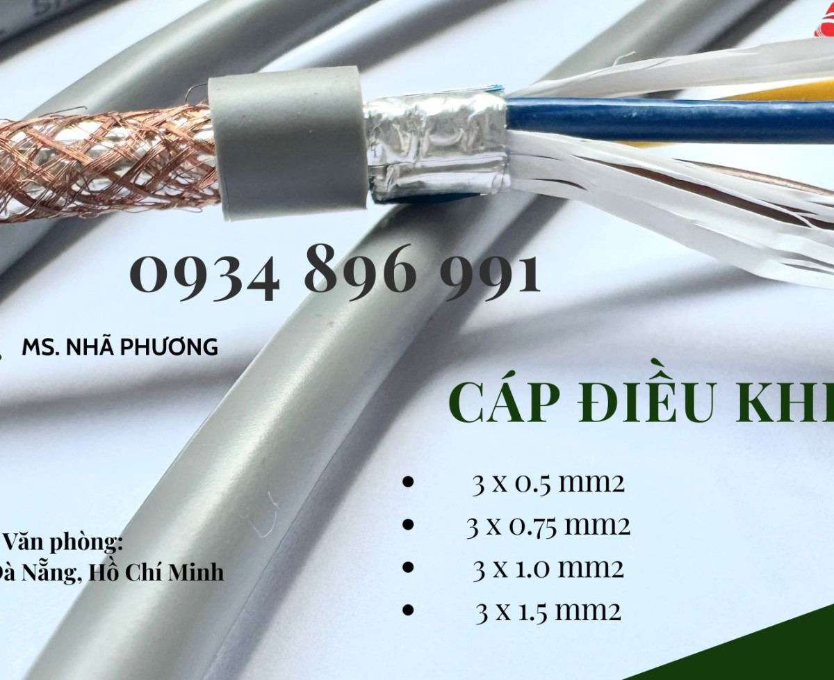 Cáp Điều Khiển 3x1.5 Chống Nhiễu Hà Nội, Hưng Yên, Bắc Ninh