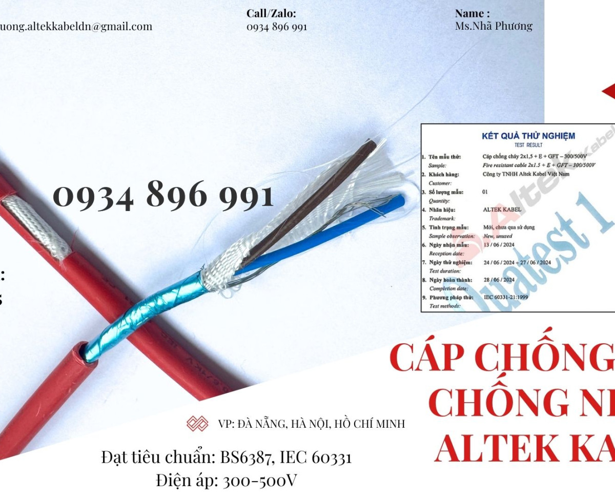 Cáp Chống Cháy Chống Nhiễu 2x0.75 Giao Ngay Cần Thơ, Đồng Nai, Long An.