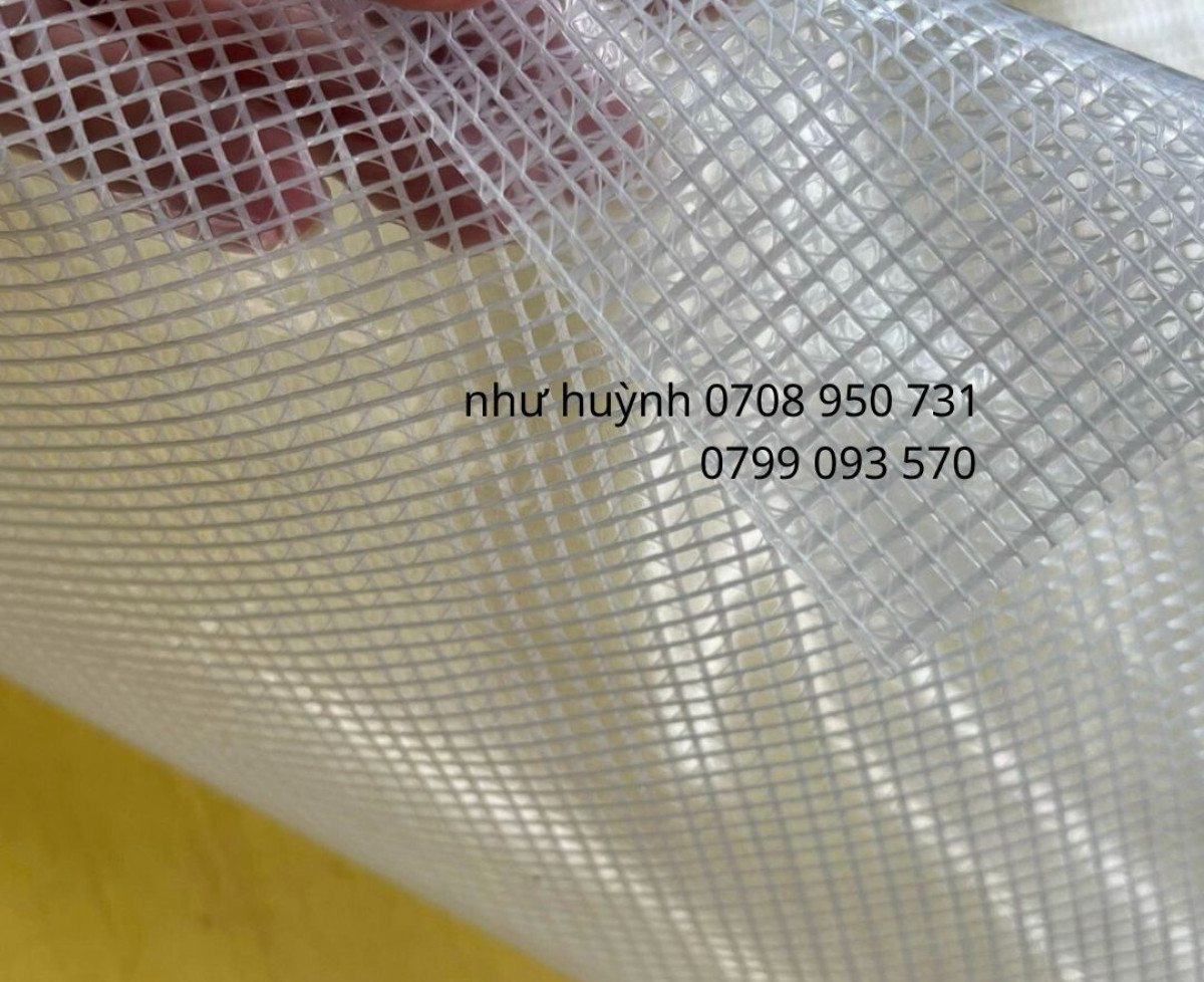 Bán màng nhựa pvc kẹp lưới nhỏ sợi polyester