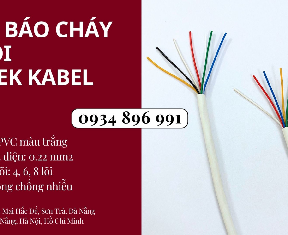 Cáp Điều Khiển Báo Cháy 6 Lõi 0.22 Mm2 Tại Khánh Hòa, Bình Định, Gia Lai.