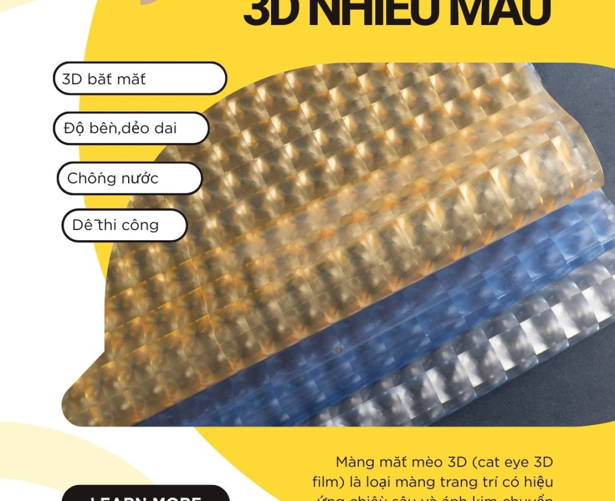 Màng mắt mèo 3D (cat eye 3D film) giá sỉ toàn quốc