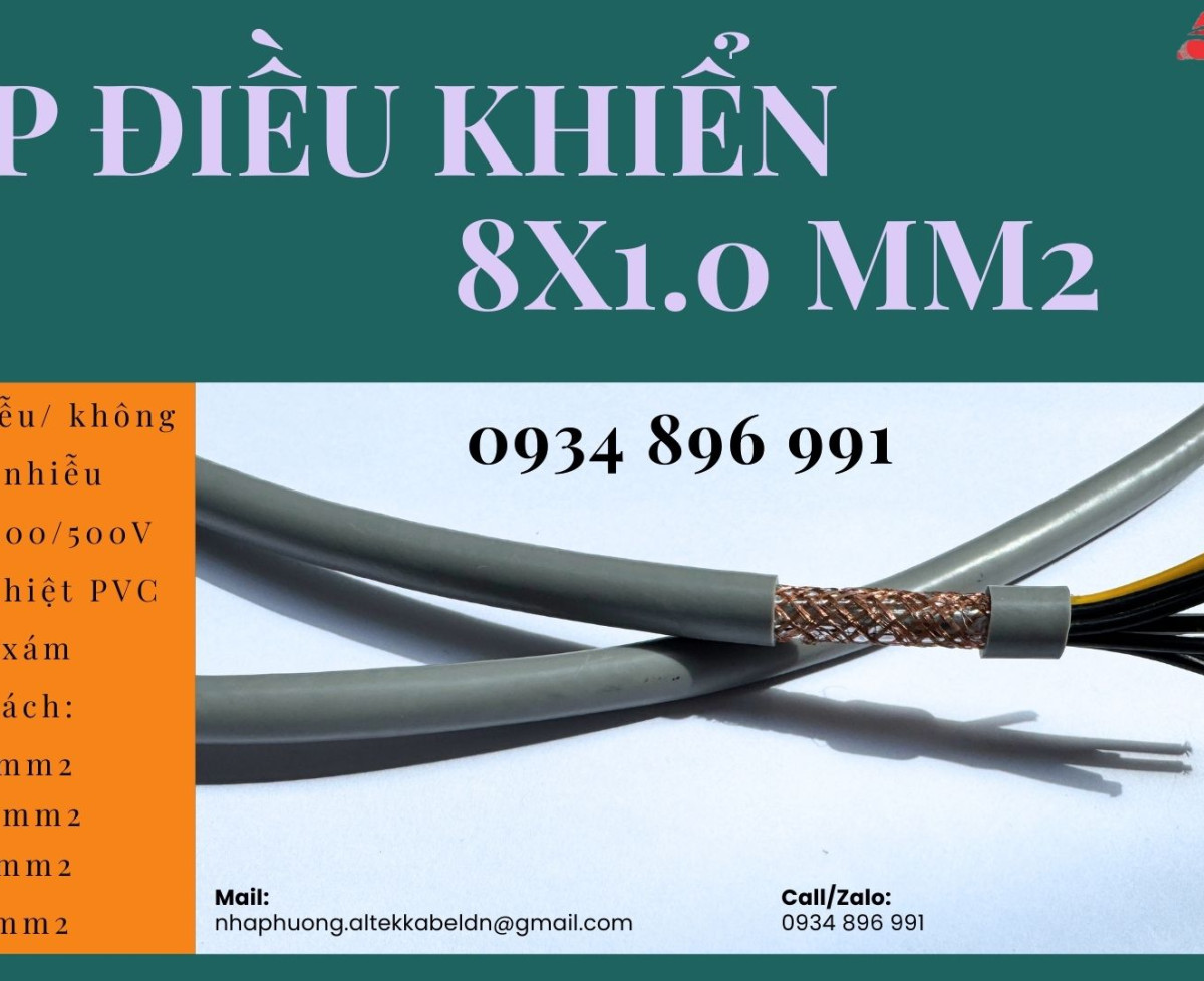 Cáp Tín Hiệu Altek Kabel 8 Lõi 1.5mm² phân phối tại Huế, Đà Nẵng, Quảng Trị