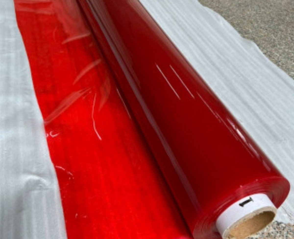 Màng nhựa pvc màu đỏ dày 0.3mm - xưởng sỉ màng pvc dẻo màu