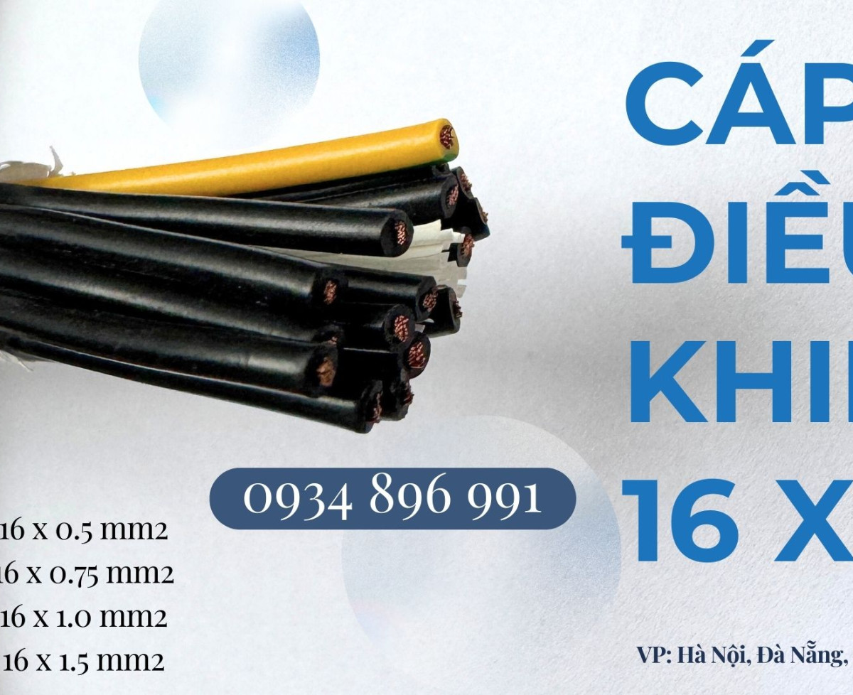 Cáp Tín Hiệu Điều Khiển 16 Lõi 0.5mm² Long An, Đồng Nai, Tây Ninh, Bà Rịa Vũng Tàu