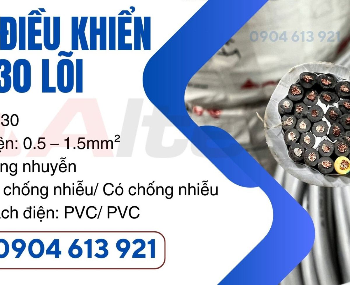 Cáp điều khiển 30x0.5/30x0.75/30x1.0/30x1.5 Altek Kabel