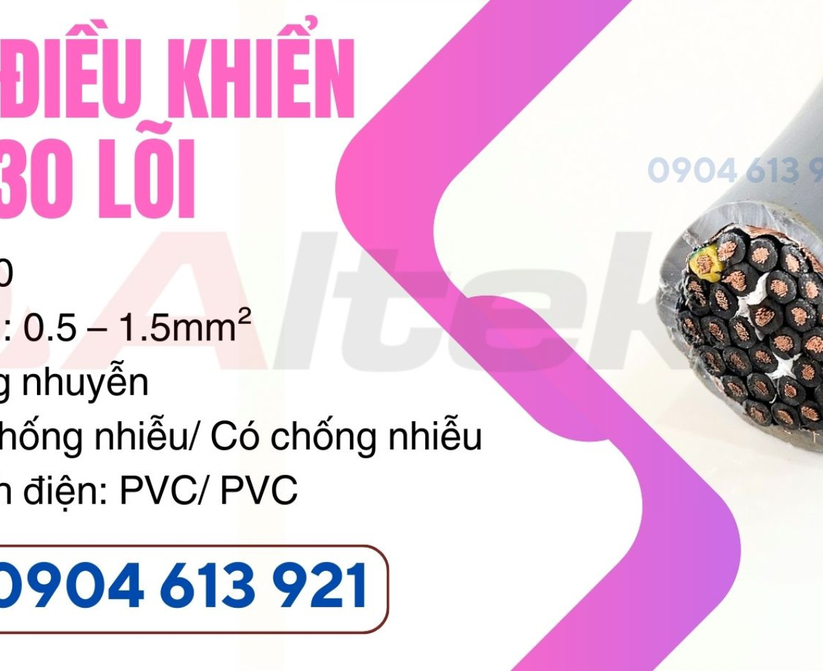 Cáp điều khiển 30x0.5/30x0.75/30x1.0/30x1.5 Altek Kabel