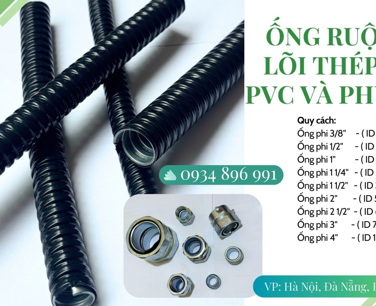 Ống Kẽm Bọc  Thép Và Đầu Nối Đủ Quy Cách Phi 16 Tại Đà Nẵng, Hà Nội, Hồ Chí Minh