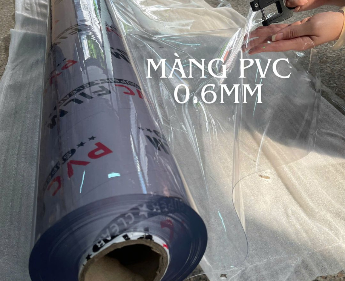 Màng pvc dẻo 0.6mm - khổ 1m4 - cuộn 30m