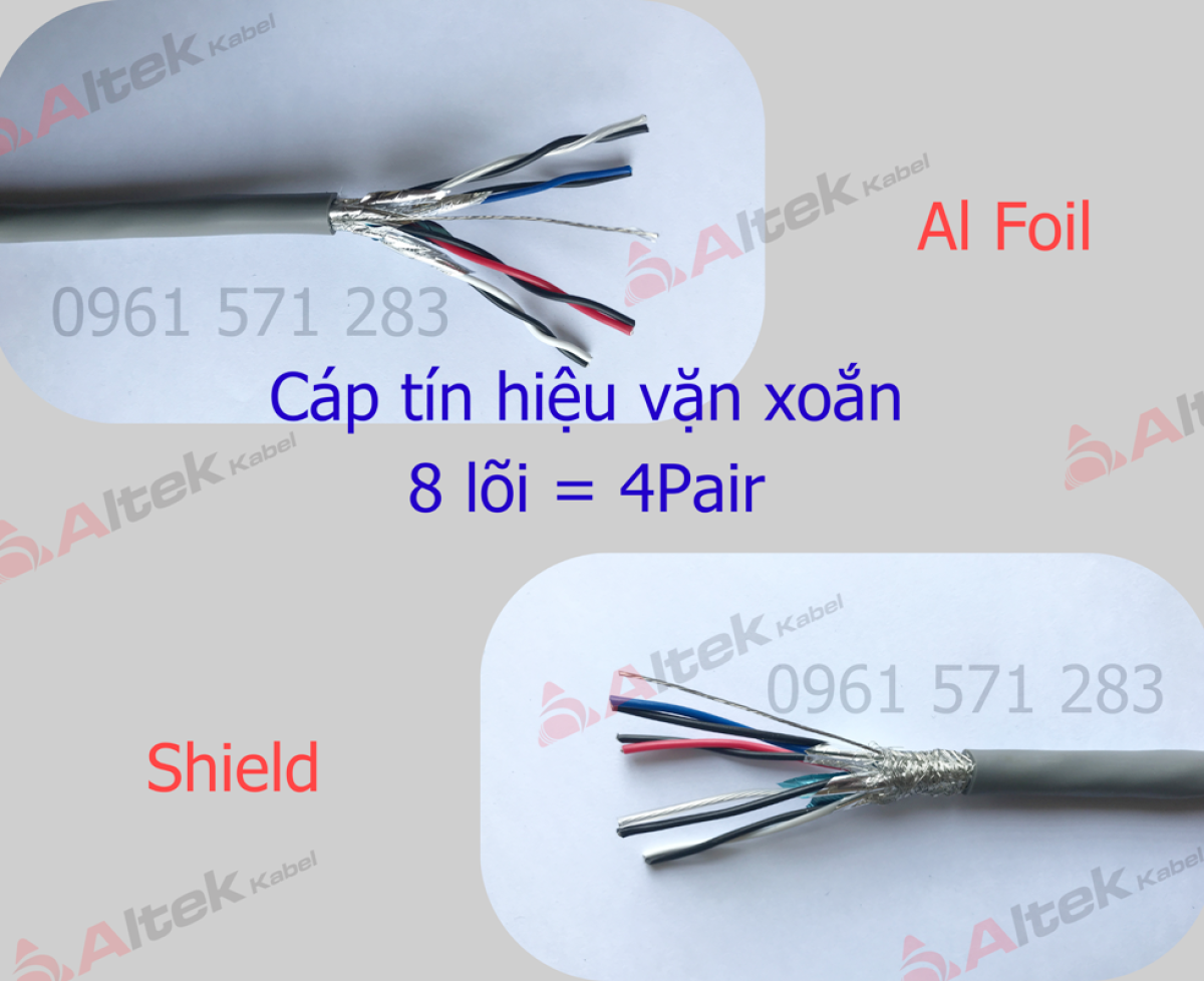 Cáp tín hiệu vặn xoắn AWG / Cáp tín hiệu chống nhiễu RS485