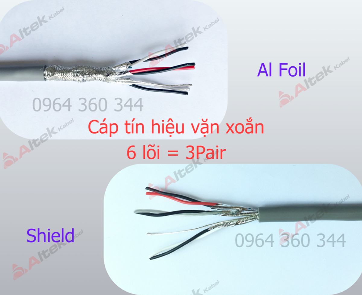 Cáp tín hiệu vặn xoắn AWG / Cáp tín hiệu chống nhiễu RS485