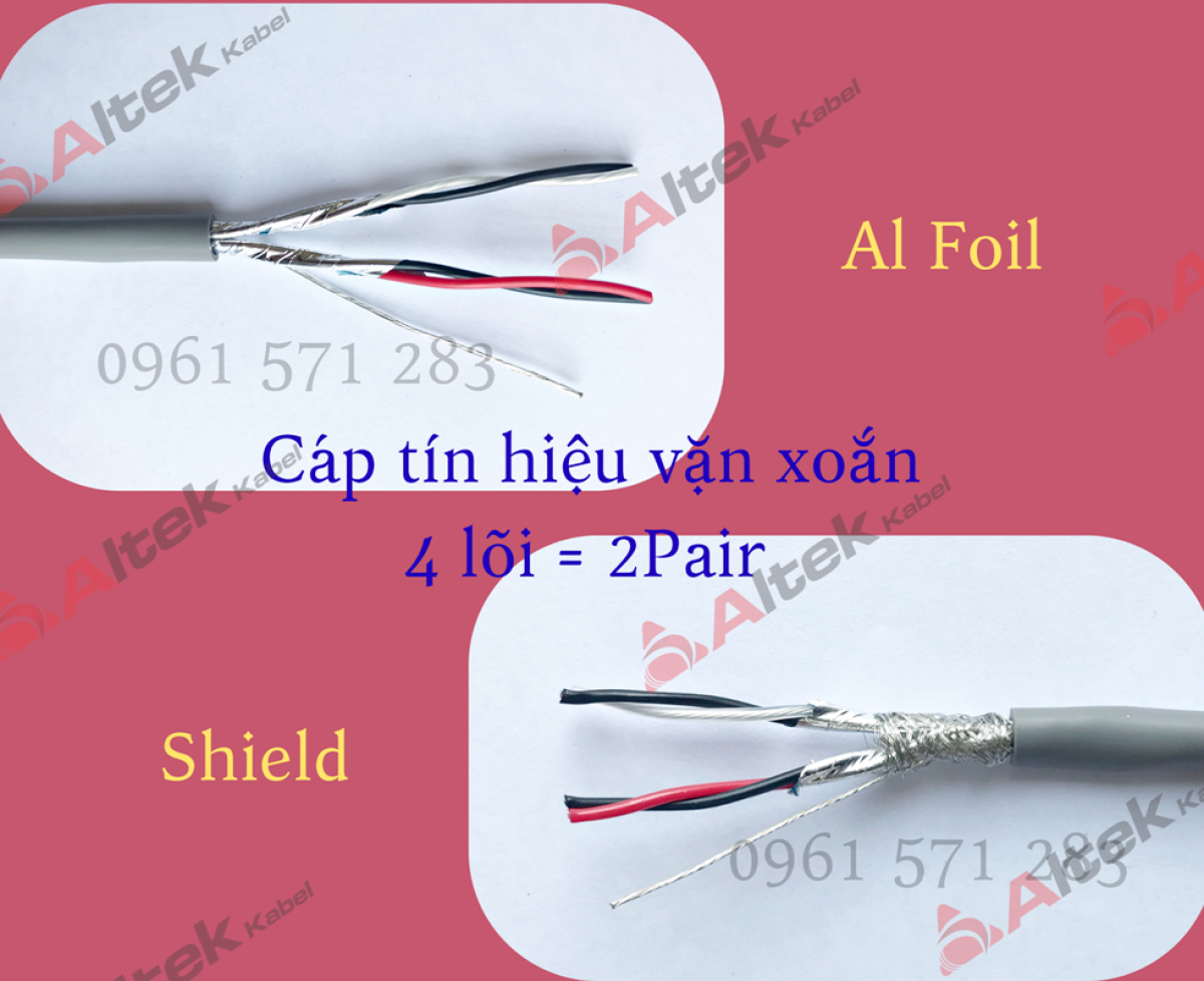 Cáp tín hiệu vặn xoắn AWG / Cáp tín hiệu chống nhiễu RS485